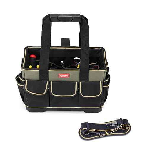 Tote Bag Organizer - 15 Inch Electrical & HVAC Tool Caddy, Tool Bags for Electricians & Maintenance Professionals