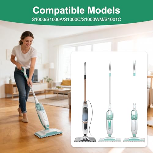 4 Pack Steam Mop Replacement Pads for Shark S1000 Series | Jikefa