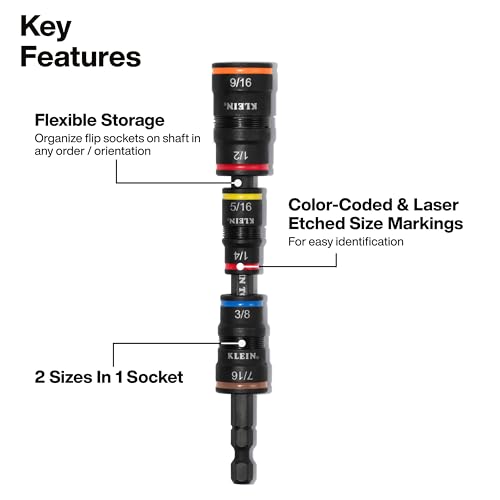 Klein Tools 20-in-1 Impact Driver Set with SAE Sizes & Impact-Ready Bits
