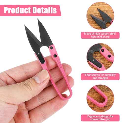 4PCS Mini Bonsai Pruning Scissors, Small Pruner Shears Bud Leaves Trimmer Stainless Steel Gardening Clippers for Flower Bud and Bonsai Trimming Pruners Trimmers for Sewing Gardening(Colorful)