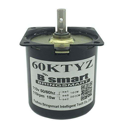 BRINGSMART 60KTYZ 110V 5rpm AC Synchronous Gear Motor Low Noise High Torque