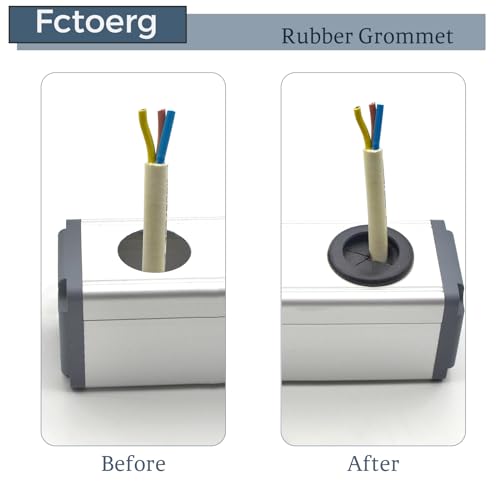 Fctoerg 1-Inch Rubber Grommets for Wiring Firewall Hole Plugs - 13/16" Inner Diameter, Pack of 6