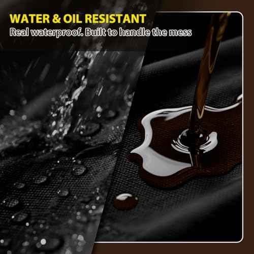 ROTANET Woodworking Apron for Men, Canvas Work Aprons Waterproof Heavy Duty Tool Pockets for Shop Carpenter Woodworkers Gifts