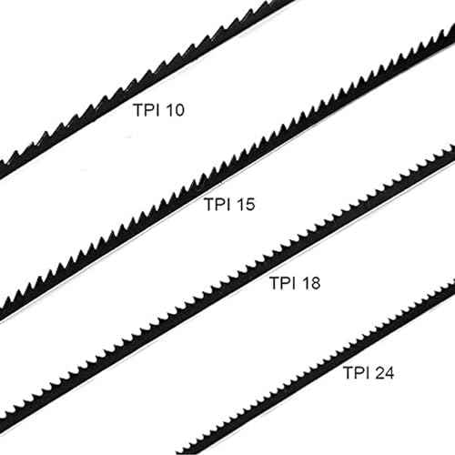 5 Inch Scroll Saw Blade Pin End Assortment (48 Pack, 12PCS Each 10TPI, 15TPI, 18TPI, 24TPI)