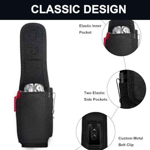 Jingzan Multitool Sheath, Magnetic Cover Multitool Pouch Compatible with Leatherman Wave Plus Wingman Surge Rebar EDC Belt Organizer Tool Holster