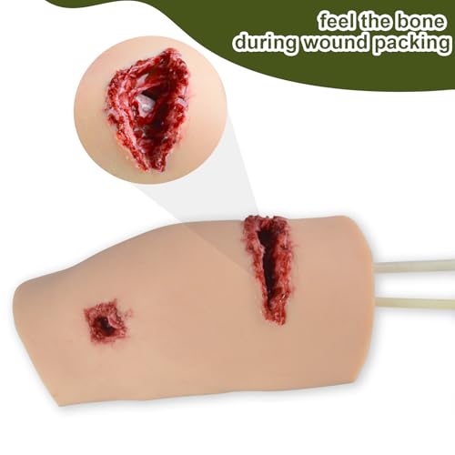 Medical Wound Packing Trainer with Simulated Bone & Bleeding System