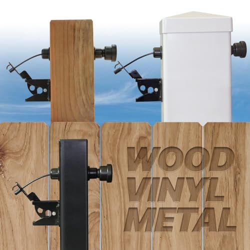 GH Gate Latch Complete Kit Dual Sided Outdoor Gate Lock for Wood Vinyl Metal Fences
