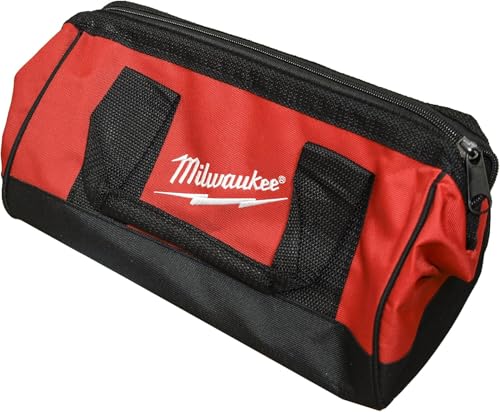 Milwaukee Heavy Duty Canvas Tool Bag 13x6x8 Inch Organizer for Power Tools