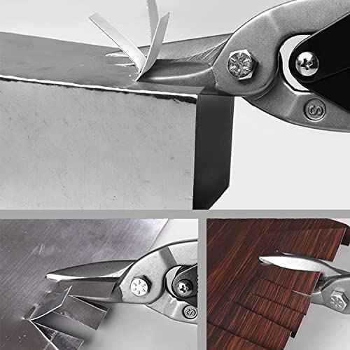 Aviation Snips 10-inch Straight Cut,Chrome Vanadium Steel,Comfortable Grip,Suitable For Electrician Maintenance, Aluminum Cutting, Metal Cutter Tools