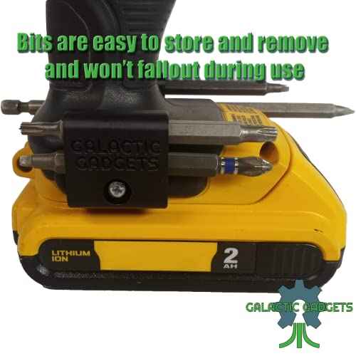 Long Bit Magnetic Holder for Craftsman V20, Securely Holds Long and Short Bits - Galactic Gadgets (Red)