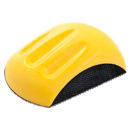 5" Sanding Mouse Block for Furniture Restoration, Home, Automotive, Hook and Loop Sanding Block, Accepts Standard Orbital Discs (5" Sander Mouse)