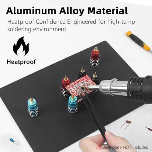 Helping Hands Soldering 6PCS Magnetic PCB Holder Circuit Board Holder, Helping Hands Magnetic Base Magnetic Pillar Stands Solder Holder for Soldering Electronic Repair Jewelry Crafts Hobby Workshop