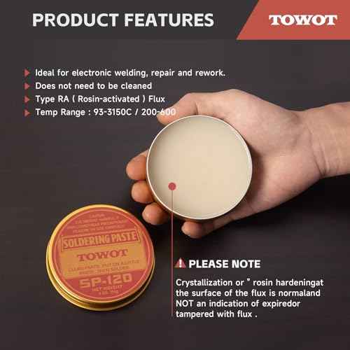 TOWOT Solder Flux For Soldering Flux Paste For Electronics Rosin 2.12 Oz (60g)