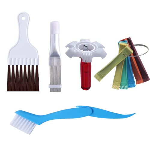 LONCHDAN Multicolor 10-Piece AC Fin Comb & Coil Cleaning Tool Kit