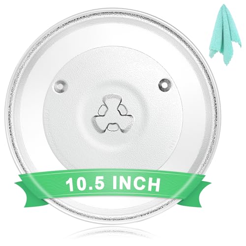 10.5" Universal Microwave Plate Replacement Glass Turntable – Fits LG, GE, Panasonic, Frigidaire, Farberware & More