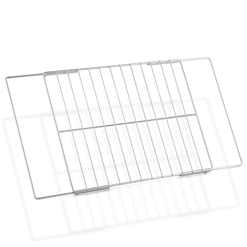 Adjustable 304 Stainless Steel Oven Rack - Universal Extendable Rack 17.3-25.6 in
