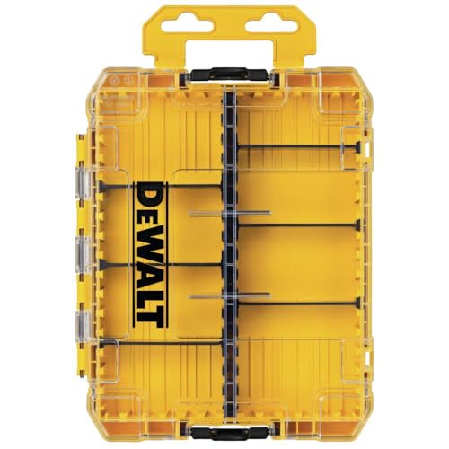 DEWALT Medium Tool Box with 8 Compartments Portable Screw Organizer Customizable Dividers