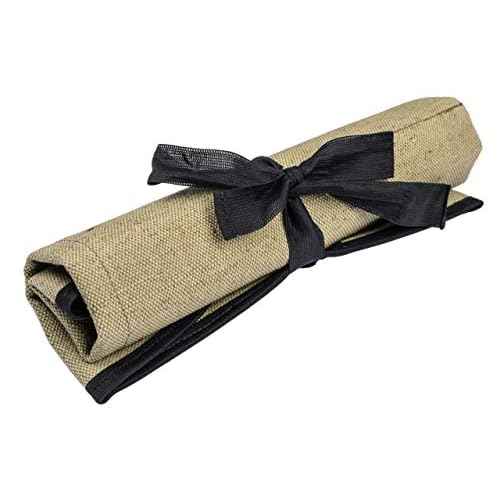 BeaverCraft TR4 Rolling small tool up organizer bag 4 pockets wrench roll up pouch gear roll up tool pouch for knives and chisels storage with 4 slots