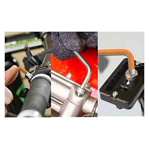 2 PCS 5mm Ball End Hex Key Allen Wrench,Internal Hexagonal Wrench, L Shaped Long Arm S2 Steel Repairing Tool£¬Orange