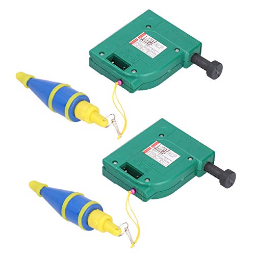2Pcs 5m Magnetic Plumb Bobs, Alloy Steel Wire Hammer, Green Line Drop