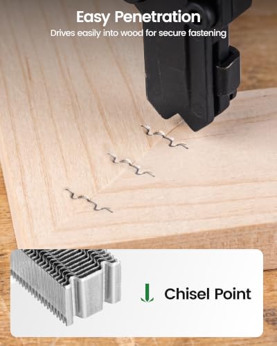 Meite Corrugated W Staples 3/8-Inch Length, 1/2-Inch Crown, 3,500 PCS (Variation: 3/8")