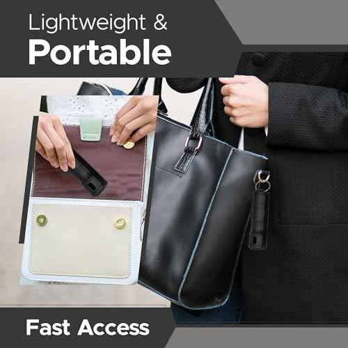 FURY Fliptop Hardshell Pepper Spray, 12ft Range, UV Dye Identifier, Police Strength, Made in USA, Stylish Multicolor, Self Defense, Safety Gear, Quick Access Flip Top