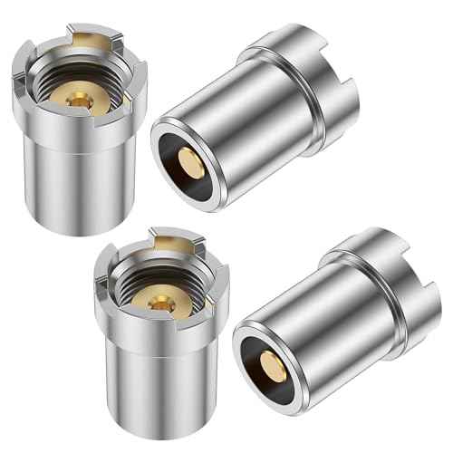 4PCS 510 Thread Magnetic Adapter Kit, Universal Threaded Screw Converter for Soldering Iron, Metal Connector Adapters for Circuit Board Repair Tools