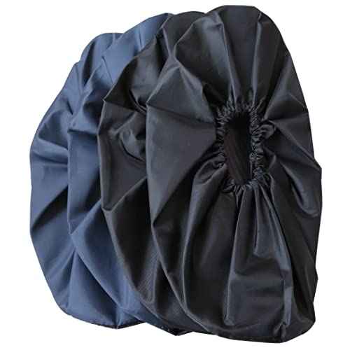 Washable Reusable Shoe Boot Covers - Non-Slip, Water-Resistant (2 Pairs, Large) for Contractors & Households - Keep Carpets, Floors, and Rooms Clean