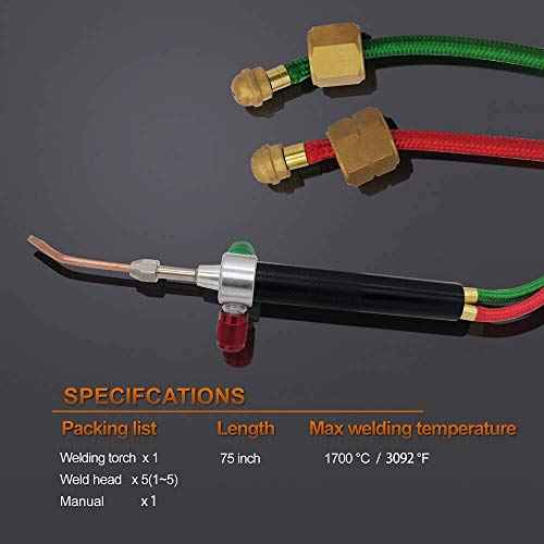 Mini Gas Little Torch Soldering Welding Gun Kit With 5 Tips fit for Hoses Jewelry Repair And Construction, Hobbyists, Crafts