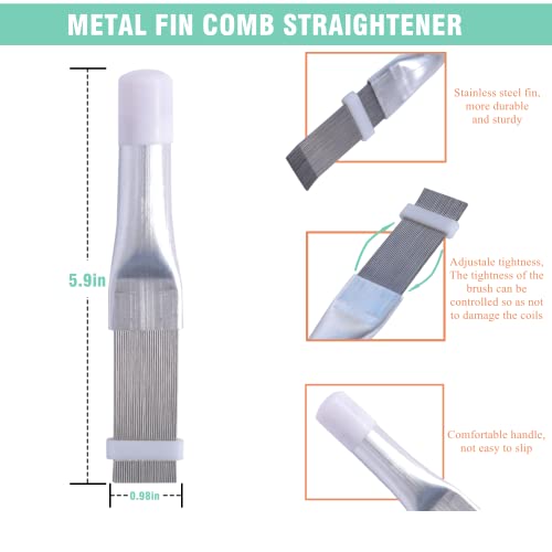 LONCHDAN Multicolor 10-Piece AC Fin Comb & Coil Cleaning Tool Kit