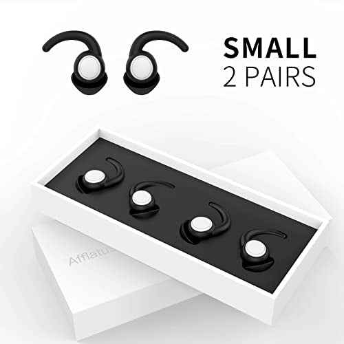 Afflatus Kids Ear Plugs for Sleeping and Small Ear Canls, Age 10-17, Comfort Earplugs for Small Ears, Sleep, Noise Reduction, Concerts, Reusable, Washable (Size S, Pairs*2)
