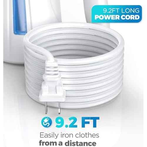 OGHom Steamer for Clothes, Handheld Clothing Steamer for Garment, 240ml Big Capacity 700W Portable Travel Steam Iron (Blue)