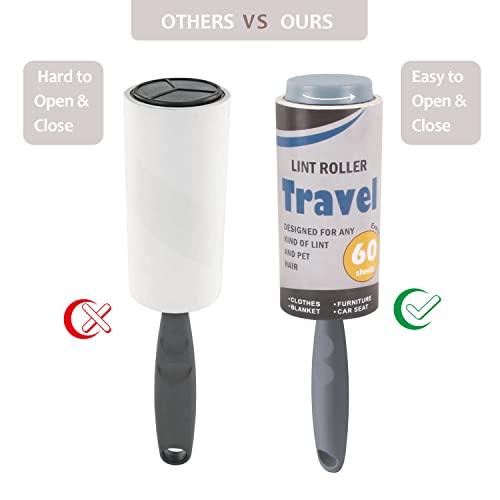 Keep Your Secret- Lint Roller for Diversion Safe-Hidden Compartment for Keys, Cash and Valuables(Grey)