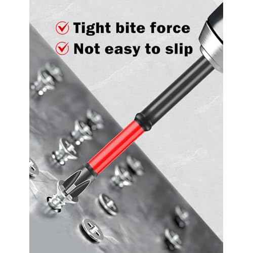 FPH2 Impact Screwdriver Bit Set - 10pcs S2 Steel Insulated Bits (65mm+110mm) for Electricians, 1/4" Hex Shank Magnetic Drill Bits for Circuit Breakers ? (10pic)