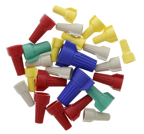 IDEAL Electrical 773312 WingTwist Wire Connector, Assorted, (25/Bag)