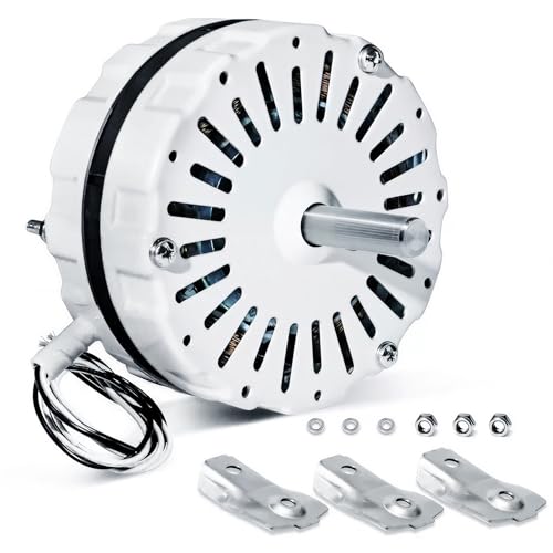 Behonor White Attic Ventilation Fan Motor Compatible with Lomanco 2000 & 1800 Series - Replacement Kit