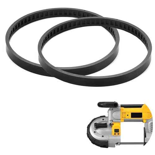 TonGass Bandsaw Rubber Tires Replacement Compatible with Dewalt DWM120, A02807, DCS374, DW328K, D28770K, D28770, Band Saw Tires for Dewalt Portaband Rubber Wheels - 2 Pack