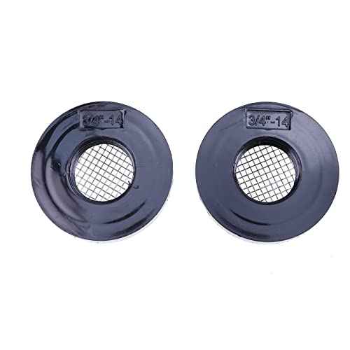 ZTUOAUMA 2X Stainless Steel Wire Mesh Screen Strainers Aerator Strainers 89621 Compatible with Aerator Pump Livewell Pump and Baitwell 3/4" - 14 Female Thread