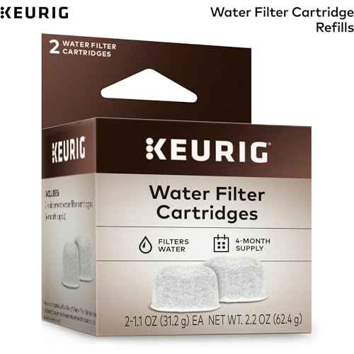 Keurig Water Filter Refill Cartridges, Replacement Water Filter Cartridges, Compatible with 2.0 K-Cup Pod Coffee Makers, 2 Count
