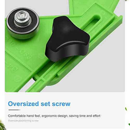 Drill Bit Hole Saw Guide, Adjustable Tile Hole Cutter Centering Locator Holder Jig Fixture for Ceramic,Tile,Glass(Orange)(Color:Green)