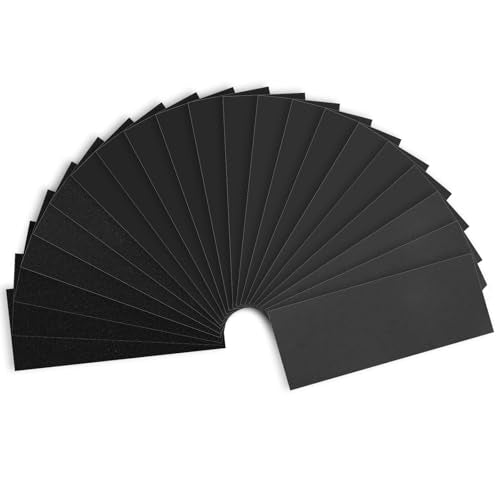 Shineboc Wet Dry Sandpaper Assortment 21 Sheets 9x3.6 Inch, Grit Mix 120-2000, Includes Variation of 9 x 3-2/3 Inch, Multi-Grit
