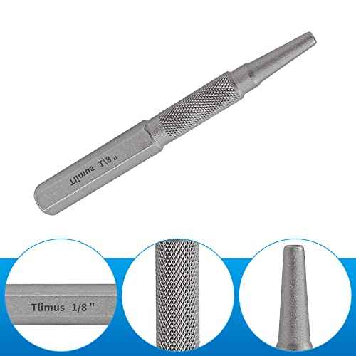 4pcs Nail Setter Punch, 1/32 1/16 3/32 1/8 Inch Center Punch Set, Nail Punch Kit Nail Driver Tool