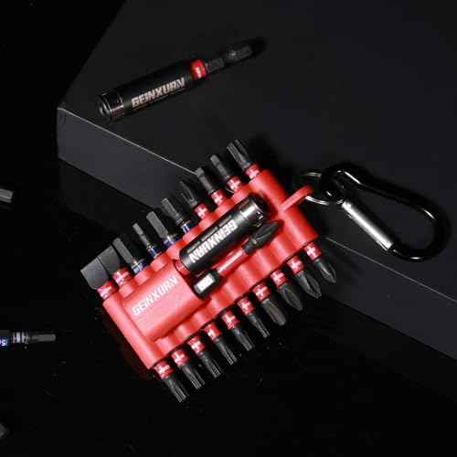 22 Pieces Multi Impact Screwdriver Bits Set,Magnetic S2 Steel Insert Power Bits with Organizer Sleeve and Storage Strip