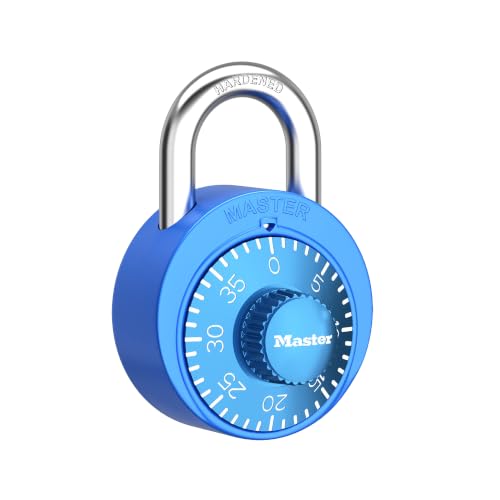 Master Lock Blue Combination Padlock 1528BLUEC Keyless Locker Security