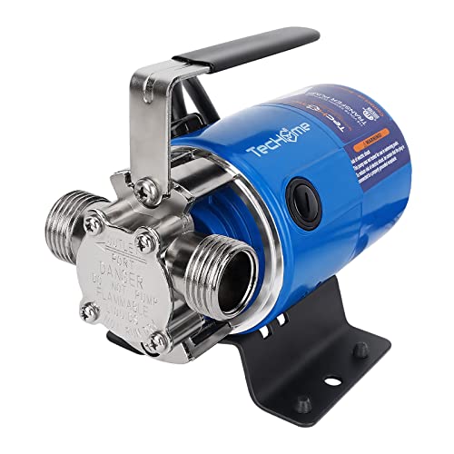 TecHome Portable Water Transfer Pump 1/10HP Blue - 115V Garden Hose Pump