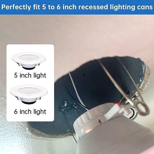 Famirion 24 Pack Metal Recessed Downlight C Clips for 5-6 Inch Retrofit Cans
