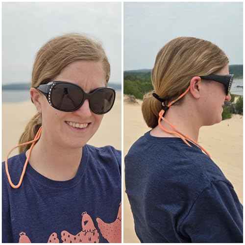 Eyeglasses String Holder Strap Chain Necklace Rope-Sports Sunglasses Strap Cord Lanyard-Adjustable Eyewear Retainer