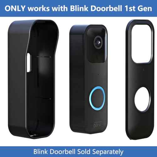 Blink Doorbell Mount, Adhesive Door Mount Only for Blink Video Doorbell 1st Gen(Not for 2nd Gen), No-Drill Mounting Bracket Accessories for Blink Doorbell Security System