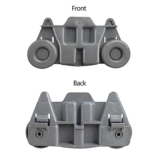 W10195416V 4pk Dishwasher Wheel Replacement for Maytag KitchenAid Whirlpool Kenmore - 1.59in x 2.83in