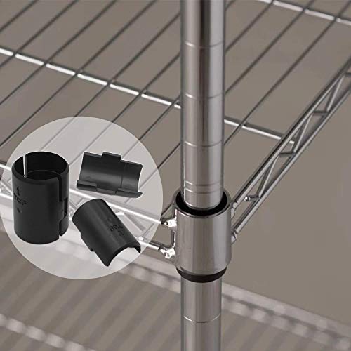 Snnalosses 40 Pack Wire Shelf Clips for 1" Metal Shelving Locking System Replacement